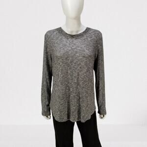Style & Co Women's Basic Soft Gray Pullover Crew Neck Sweater, Size: Large, New